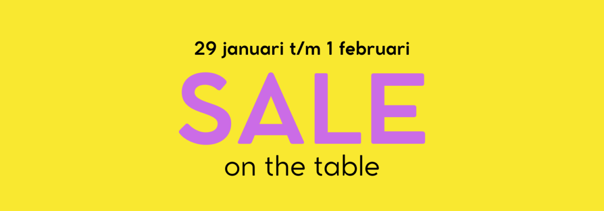 Sale on the table