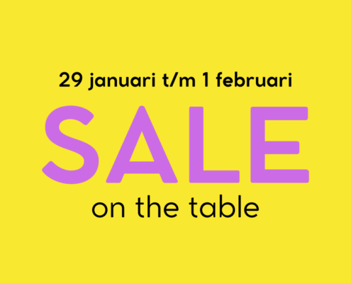 Sale on the table