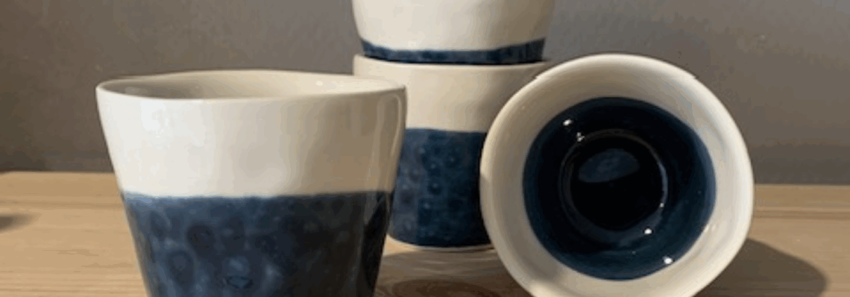 espresso bekertjes van Duro Ceramics bij glazuur aardewerk